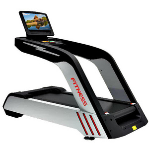 Professional Semi Gym Commercial Treadmill Big Screen Luxury Touch Screen Treadmill