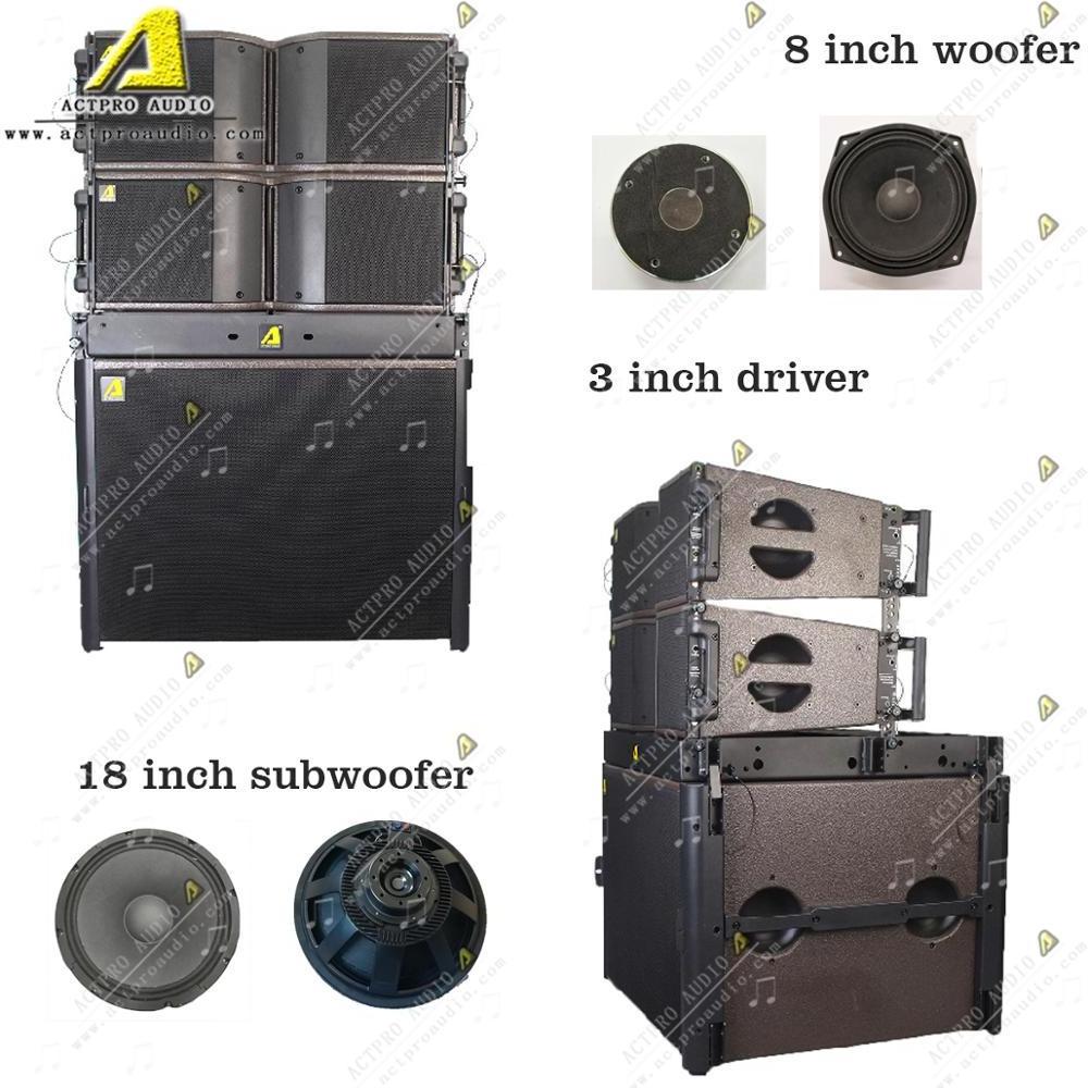 KR208 Line Array Double 8 inch Mini Line Array KR208 neodymium Speaker  KIVA KI K2 Professional Audio sound system