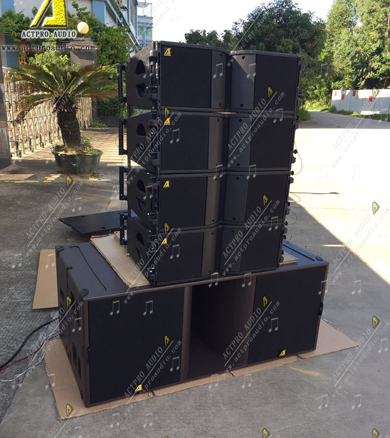 KR208 Line Array Double 8 inch Mini Line Array KR208 neodymium Speaker  KIVA KI K2 Professional Audio sound system