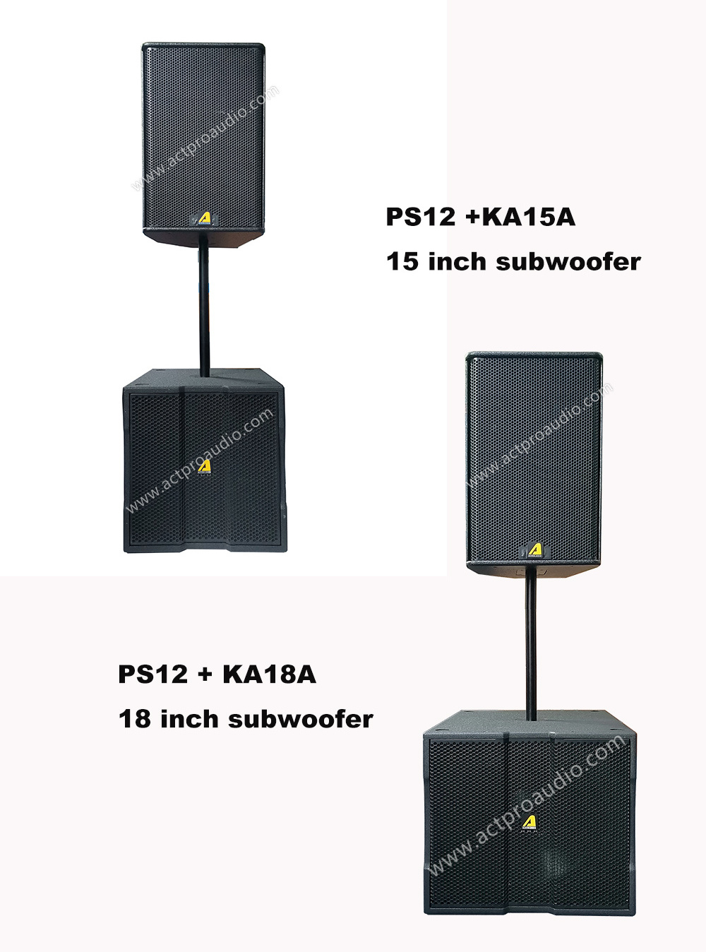 PS12 12 inch loudspeaker powered speaker KA15A 15 inch base speakers subwoofer active speakers set full range system