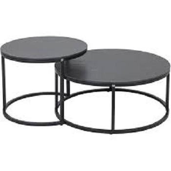 Wholesale  End Table top Snack Side Table with Black Slim End Table for Sofa Couch and Bed