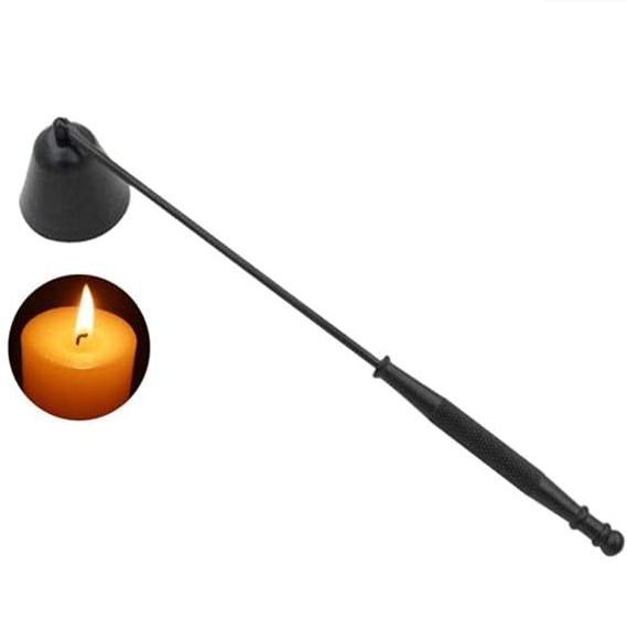 Long Handle Candle Snuffers, Candle Turn Off Stick Unique Decorative Iron Candle Extinguisher Putting Out Flames