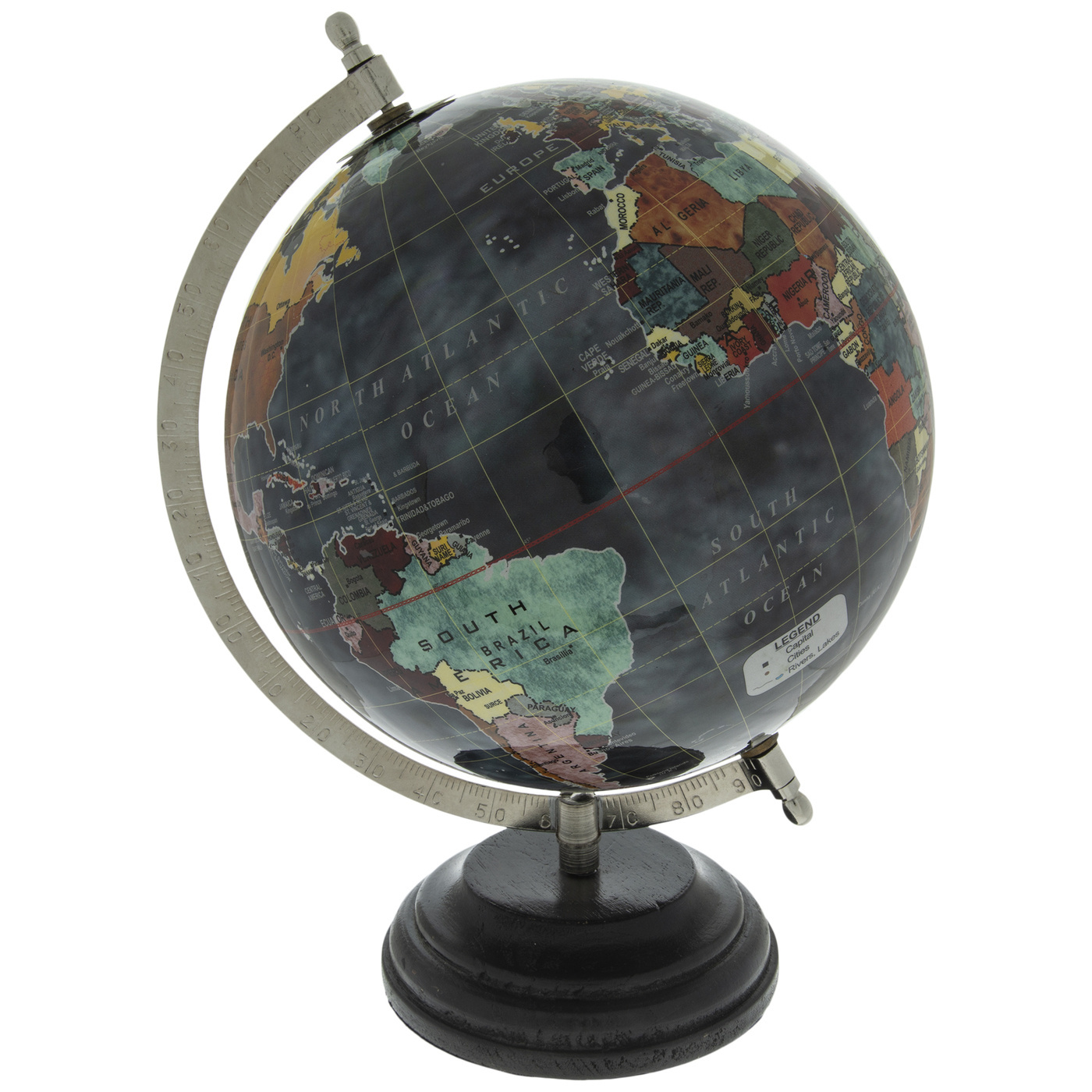 Education Lab Design Sphere Globe With Best Quality Solid Metal Design Globe With Brass Antique Finishing Globe Map For School a