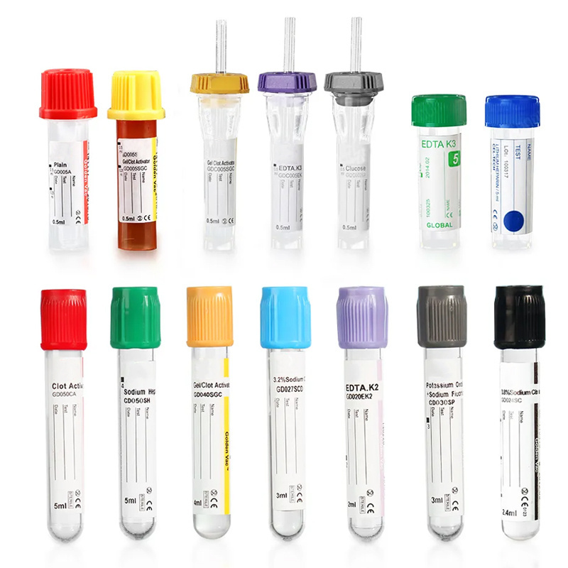 EDTA K2/K3/Na2 blood sampling collection tube Disposable Vacuum Blood specimen Collection tube