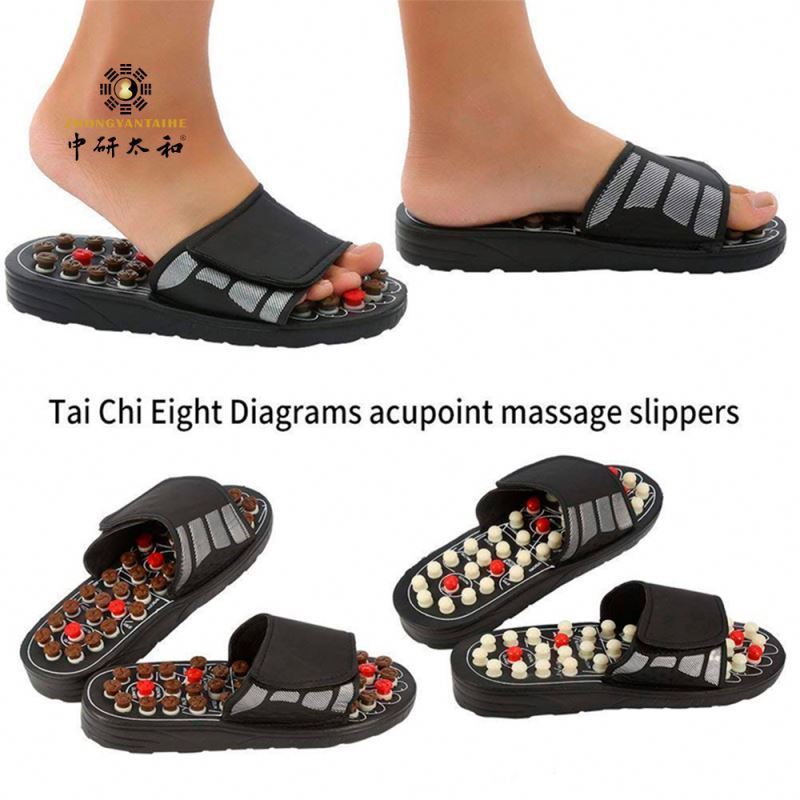 Foot Therapy Massage Shoes Acupuncture Points Indoor For Men Women Non-Slip Reflexology Sandals Acupressure Slippers