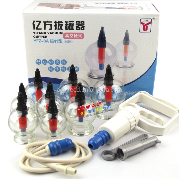 Chinese Traditional Medical Plastic Vacuum Therapy Cupping Set 8pcs/box