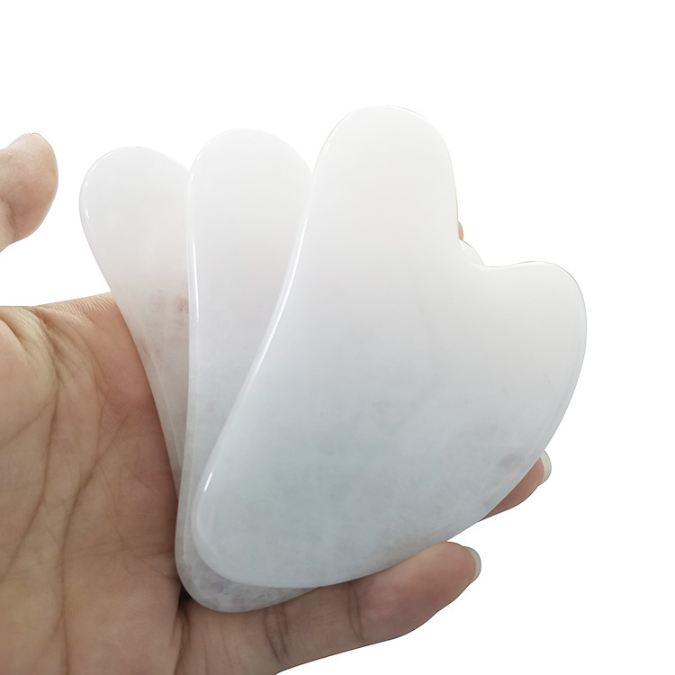 Gua Sha Guasha Board White Jade Stone Scraping Massage Tool gua sha board