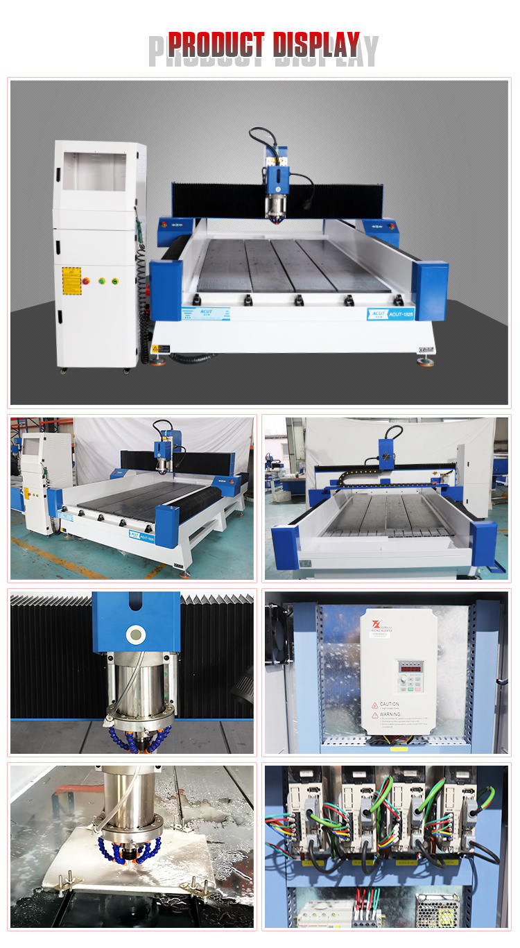 3D CNC Router / CNC Atc Stone Carving Machine for Stone, Wood, MDF, Aluminum, Glass