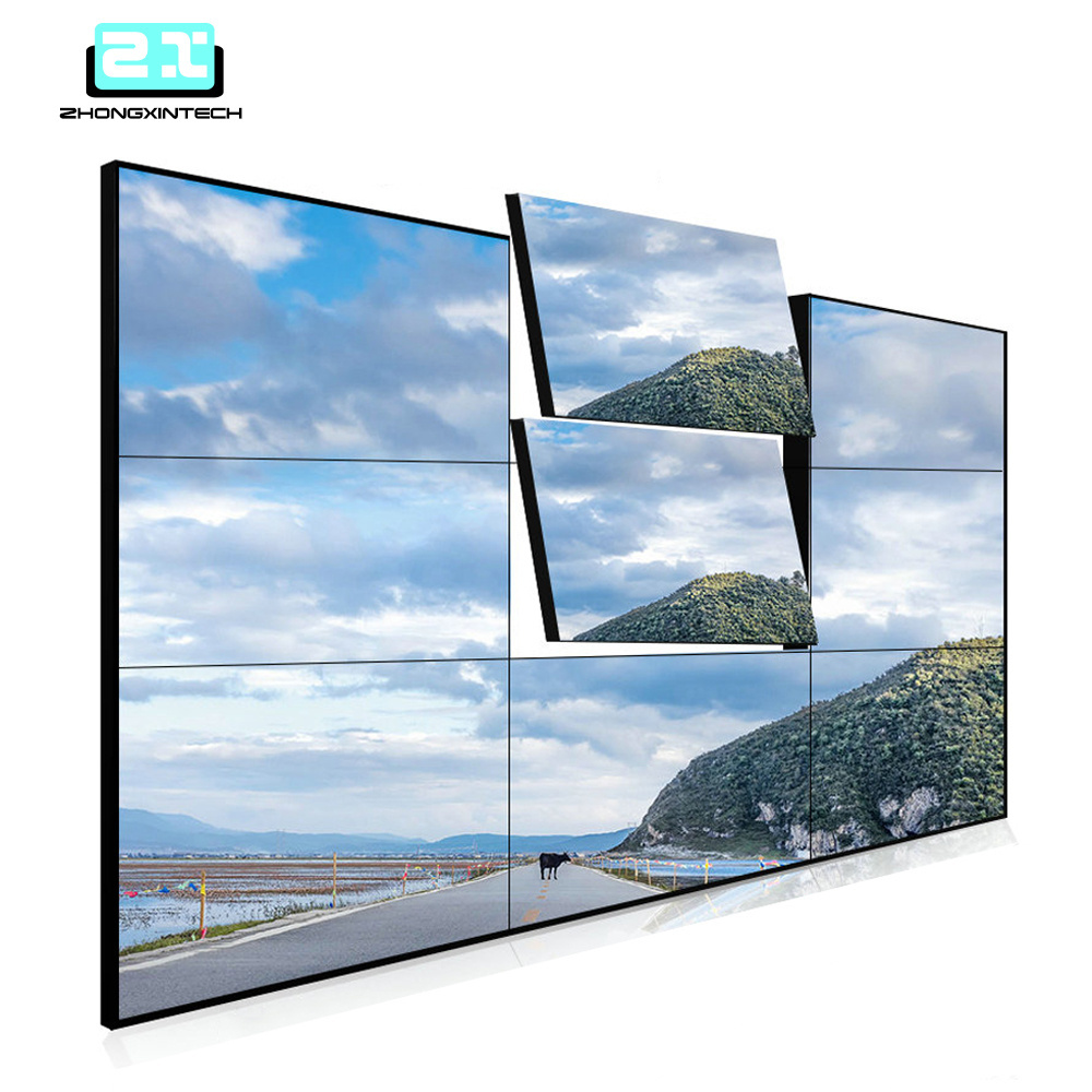 55 inch 3x3 original new IPS lcd Led tv panel 800nits 1080p 4k wall mounted video wall