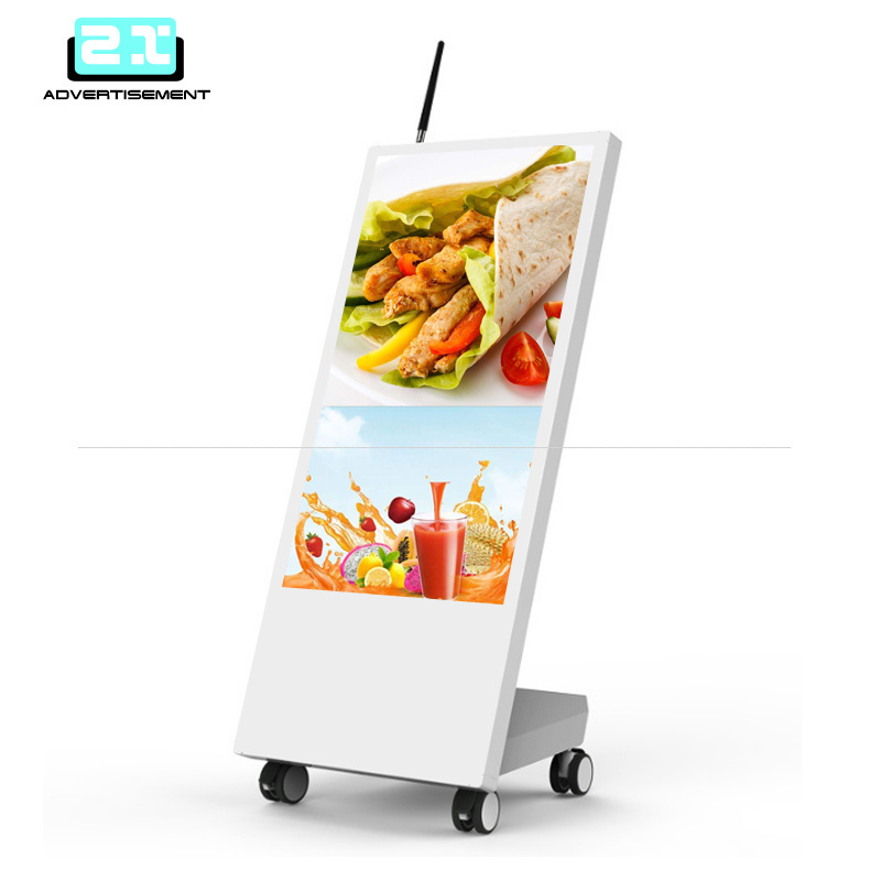 hologram advertising 32inch smart display lcd vidmate video player kiosk drive thru menu board