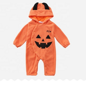 Halloween Party Unisex Cotton Baby Costume Little Pumpkin Holiday Clothes Warm Long Sleeve Costume For Kids Children