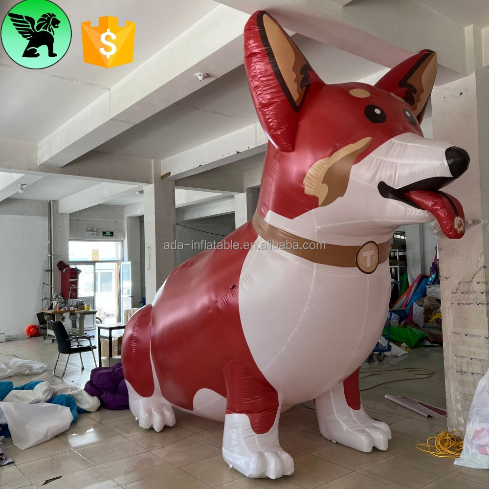 Festival Promotional Inflatable Mascot Replica Customized Giant Dog Inflatable Mascot Cartoon For Event A10096