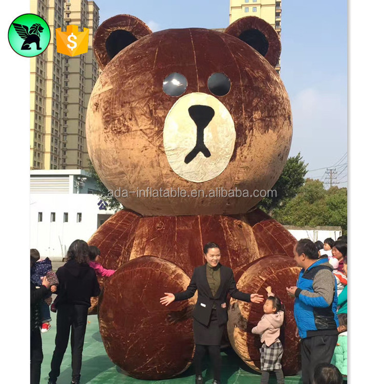 Outdoor Event Bear Cartoon  Inflatable Customized 6m Giant Inflatable Bear For Advertising A5273