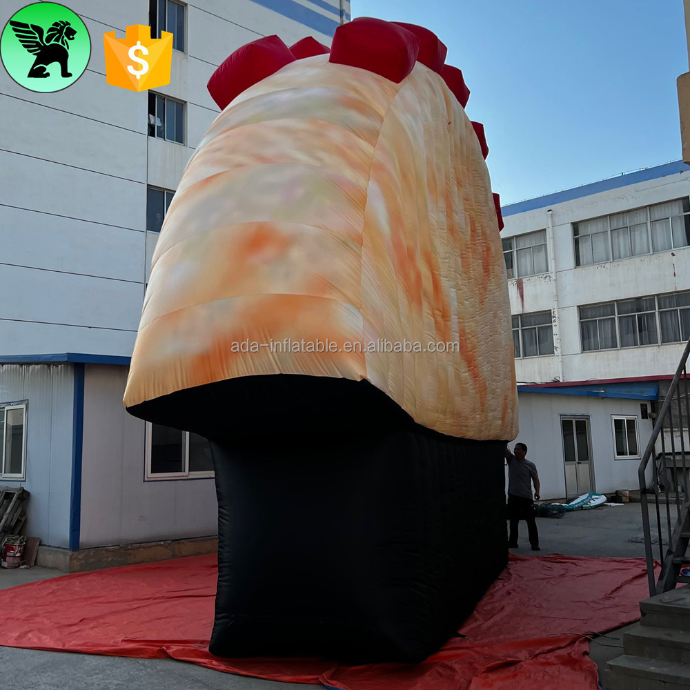 6m Giant Inflatable Taco Customized 19.68ft Event Food Inflatable Decoration For Festival Advertising A9525