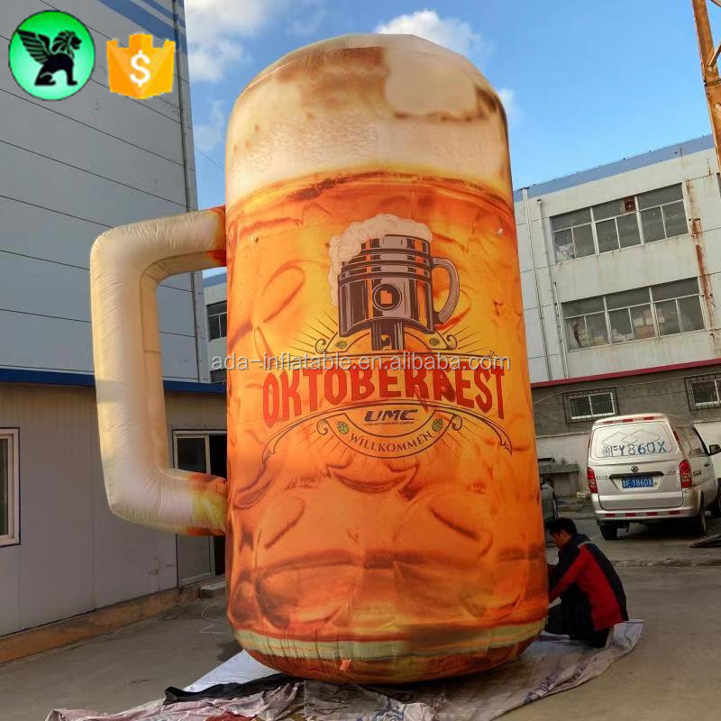 13ft High Inflatable Beer Mug Customized Giant Beer Mug Inflatable For Sale A7034