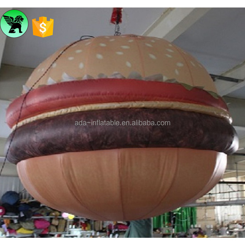 Promotional Burger Inflatable Customized Exhibition Event Advertising Inflatable Burger Model A8242