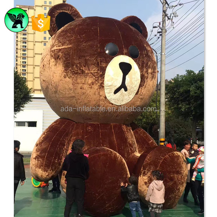 Outdoor Event Bear Cartoon  Inflatable Customized 6m Giant Inflatable Bear For Advertising A5273