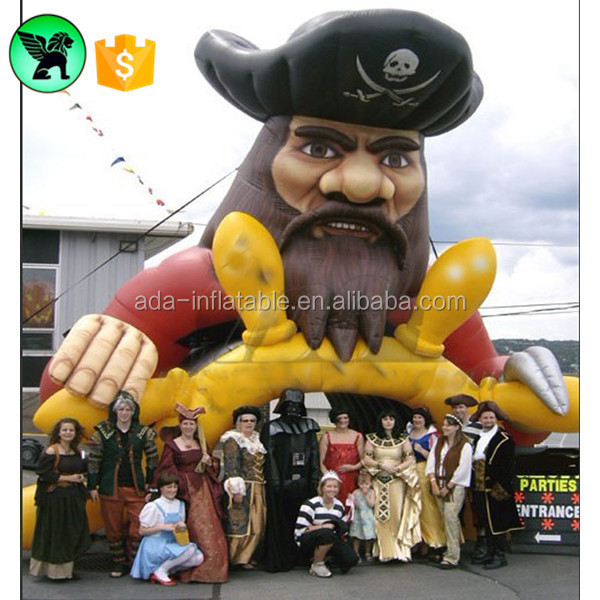 Ocean Event Inflatable Pirate Tunnel Giant Cartoon For Gymnasium Opening A362