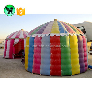 Realistic giant ger colorful custom inflatable mongolian yurt model for saleST592