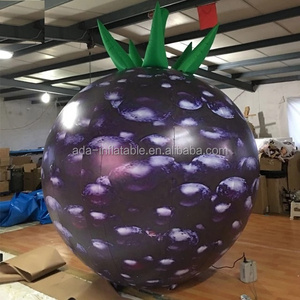 Inflatable realistic fruit model 3m high inflatable blueberry model for fruit shop advertising event ST1256