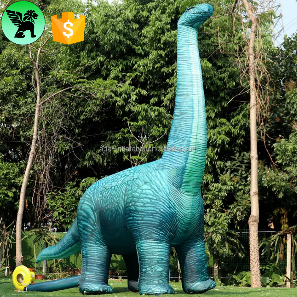 Holiday Event Party Inflatable Dinosaur Customized 10m Promotional Event Inflatable Cartoon Mascot For Club A10640