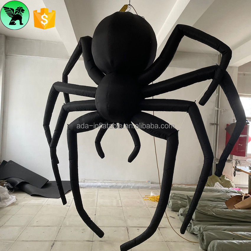 Indoor Event Decor Inflatable Model Customized 3m Purple Hanging Spider Inflatable For Club Halloween Party A8622