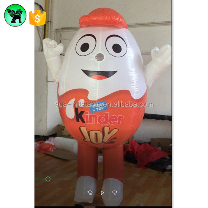 walking cartoon model inflatable lovely egg costume for Carnival parade advertising ST609