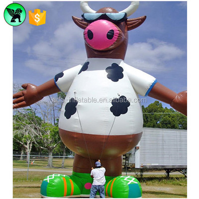 Advertising Cartoon Event Animal Model Giant Dairy Cow Inflatable For Promotion A366