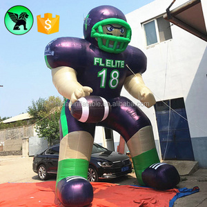 5m Football Player Inflatable Customized Giant Inflatable Football Player For Promotional A6007