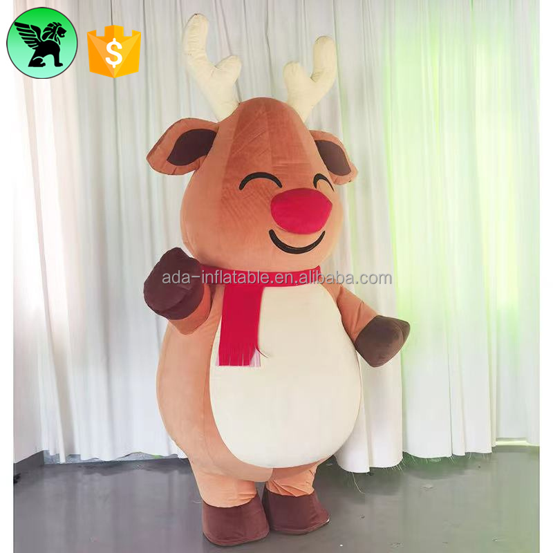 2m/2.6m Event Inflatable Deer Costume Customized Advertising Reindeer Costume Inflatable For Promotional A7843