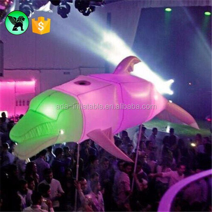 Giant 3.5m Long advertising inflatable hanging dolphin balloon for decoration ST176