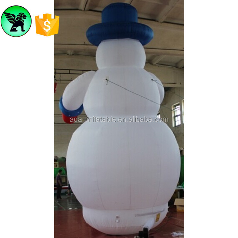 Broom Snowman Inflatable Customized 6m Advertising Inflatable Broom Snowman For Event A6946