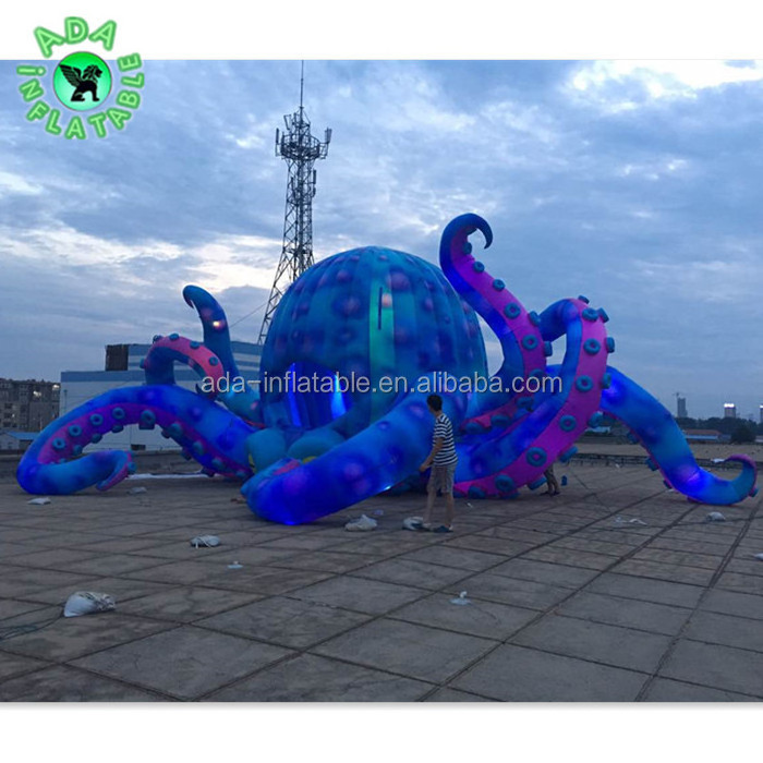 Festival Event Octopus Inflatable Giant 16m Blue Octopus Legs Inflatable For Advertising Y178