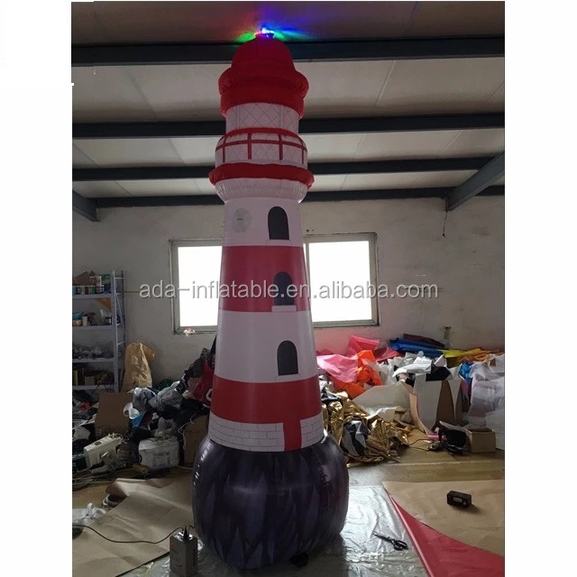 LED lighting realistic giant inflatable lighthouse for event decoration ST1427