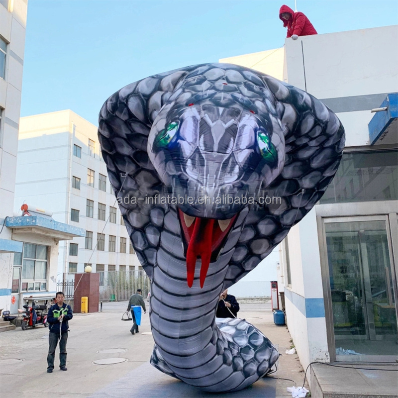 Giant realistic animal snake inflatable fierce snake for advertising decoration ST1429