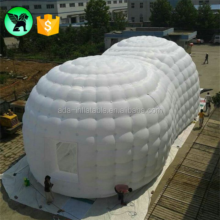 Outdoor Event Party White Inflatable Dome Giant Water Cube Inflatable Tent Customized Inflatable Igloo For Wedding A1104