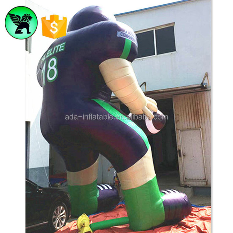 5m Football Player Inflatable Customized Giant Inflatable Football Player For Promotional A6007