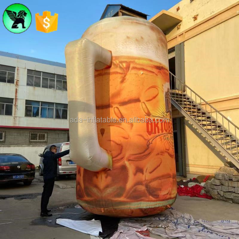 13ft High Inflatable Beer Mug Customized Giant Beer Mug Inflatable For Sale A7034