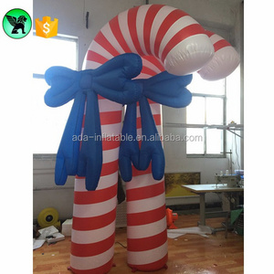 Giant Inflatable Christmas Model Crutch , Christmas Decoration Inflatable Candy Cane , Inflatable Walking Stick ST123