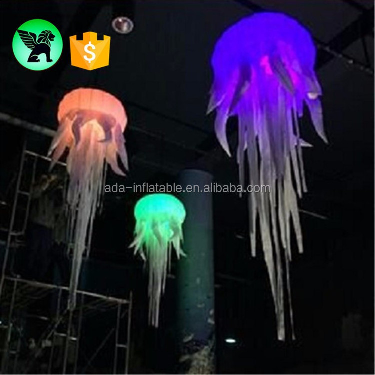 Wedding Event Hanging Jellyfish Inflatable Decoration 1.5m Lighting Party Inflatable Jellyfish For Wedding Y167