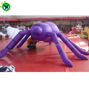 Beautiful color purple spider inflatable model for Halloween decoration ST887