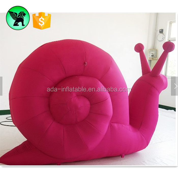 6.56ft  Pink Outdoor Event Snails Inflatable  Customized Party Decoration Inflatable Snails Model A5206