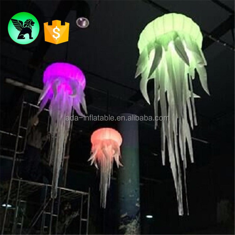 Wedding Event Hanging Jellyfish Inflatable Decoration 1.5m Lighting Party Inflatable Jellyfish For Wedding Y167