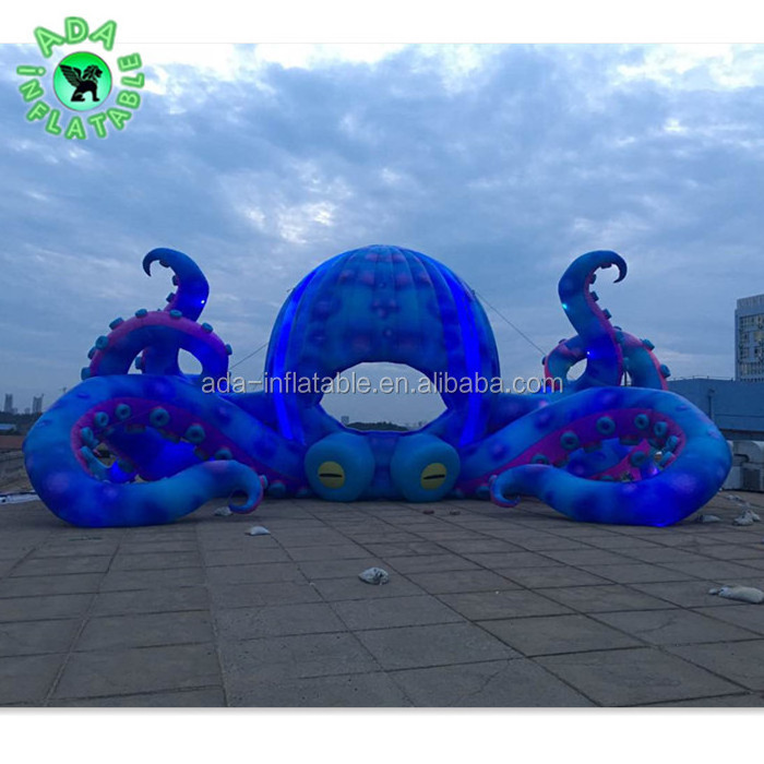 Festival Event Octopus Inflatable Giant 16m Blue Octopus Legs Inflatable For Advertising Y178