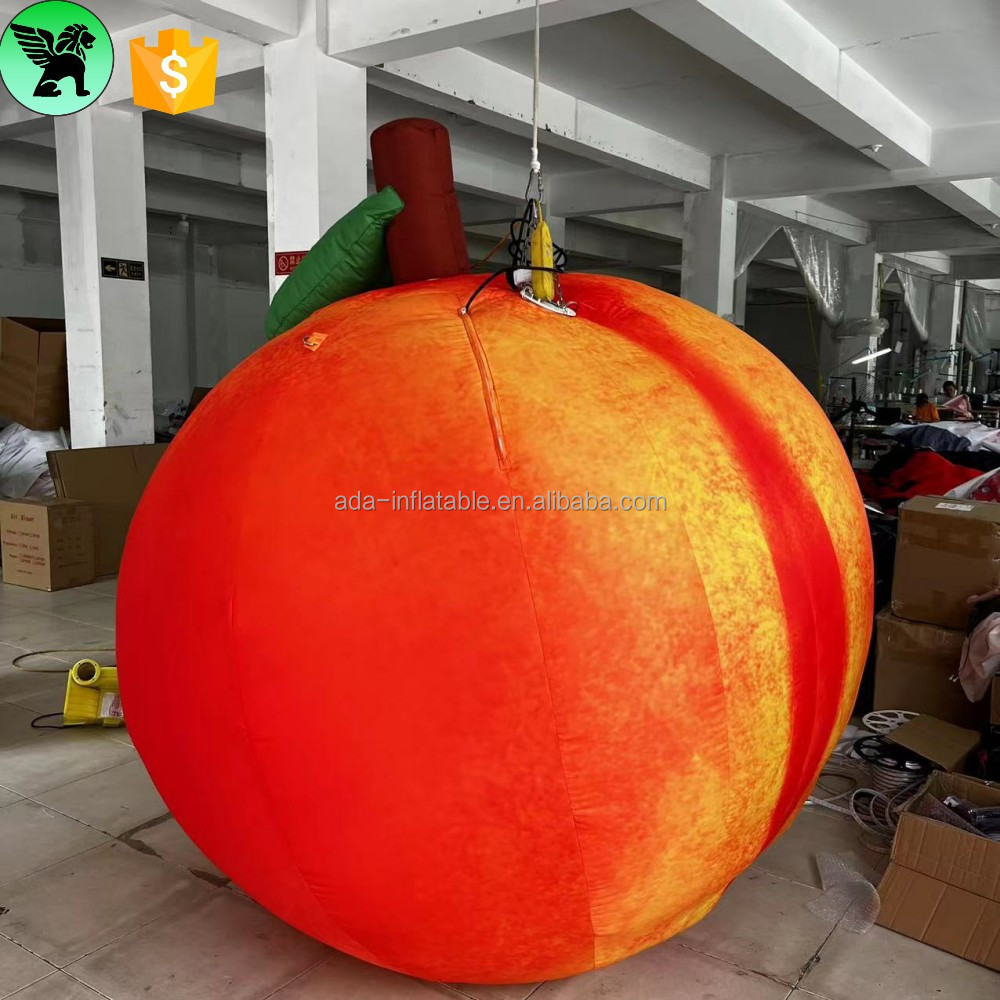 Giant Promotional Inflatable Fruit Peach Customized Party Decoration Inflatable Peach For Festival Advertising A9899