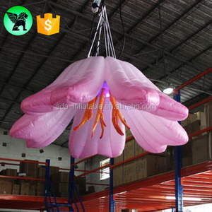 Pub Event Inflatable Flower Decoration Customized Stage Ceiling  Flower Inflatable For Pub A5005