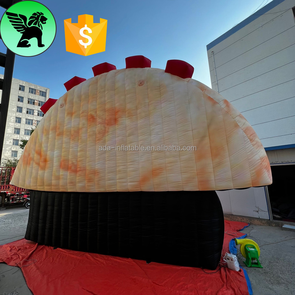 6m Giant Inflatable Taco Customized 19.68ft Event Food Inflatable Decoration For Festival Advertising A9525