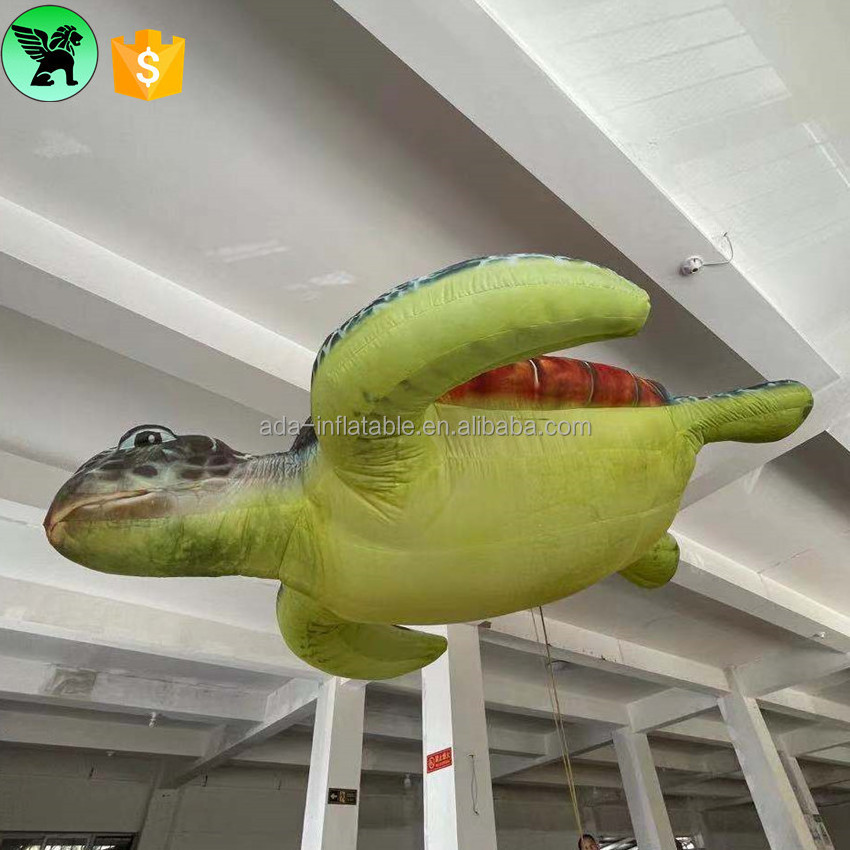 Festival Hanging Decor Inflatable Character Customized 10ft Length Giant Turtle Inflatable For Event A8397