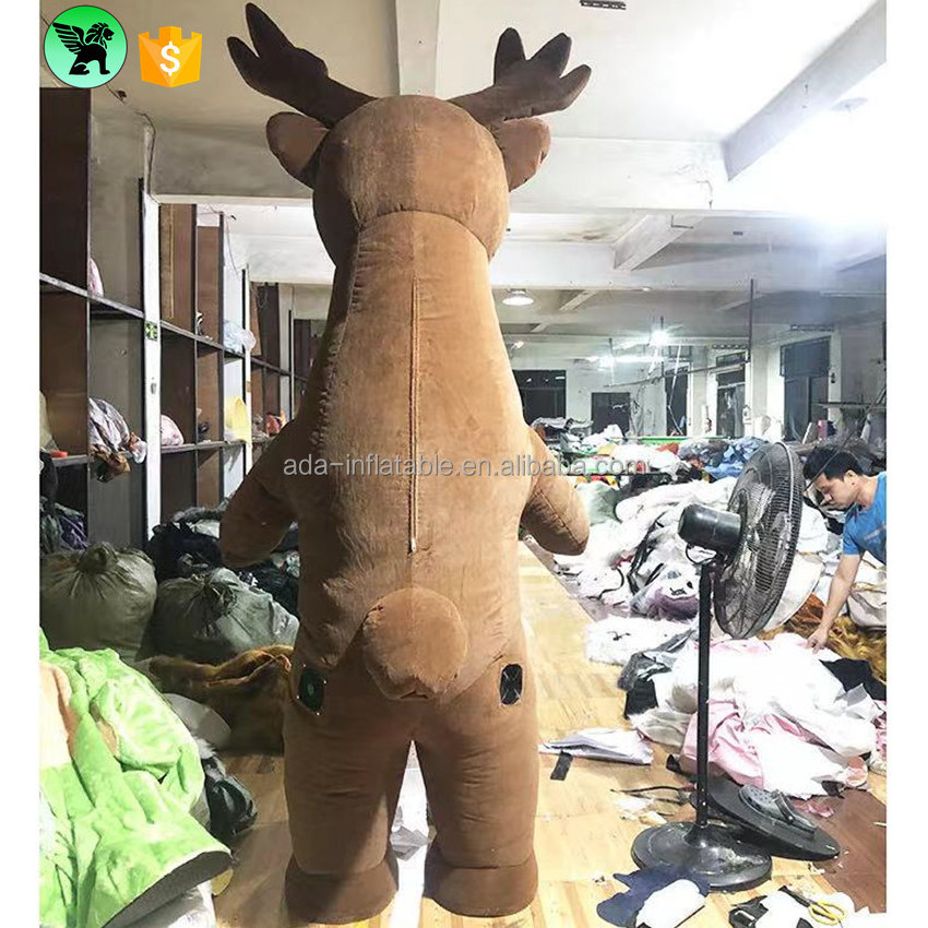 2.6m Advertising Deer Cartoon Costume Inflatable Customized Event Inflatable Deer Mascot For Party A7860