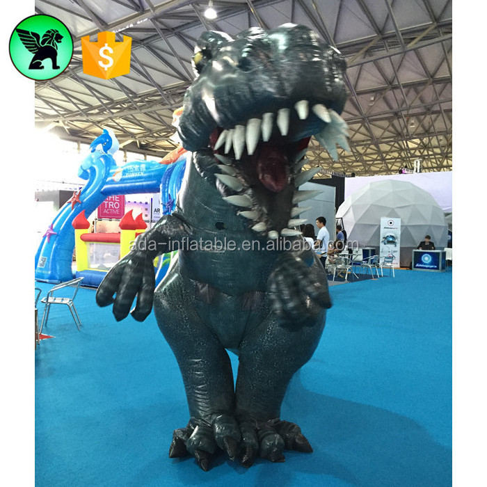 2.5m Walking Inflatable Event Dinosaur Cartoon Moving Dinosaur Costume Inflatable Animal For Parade A1042